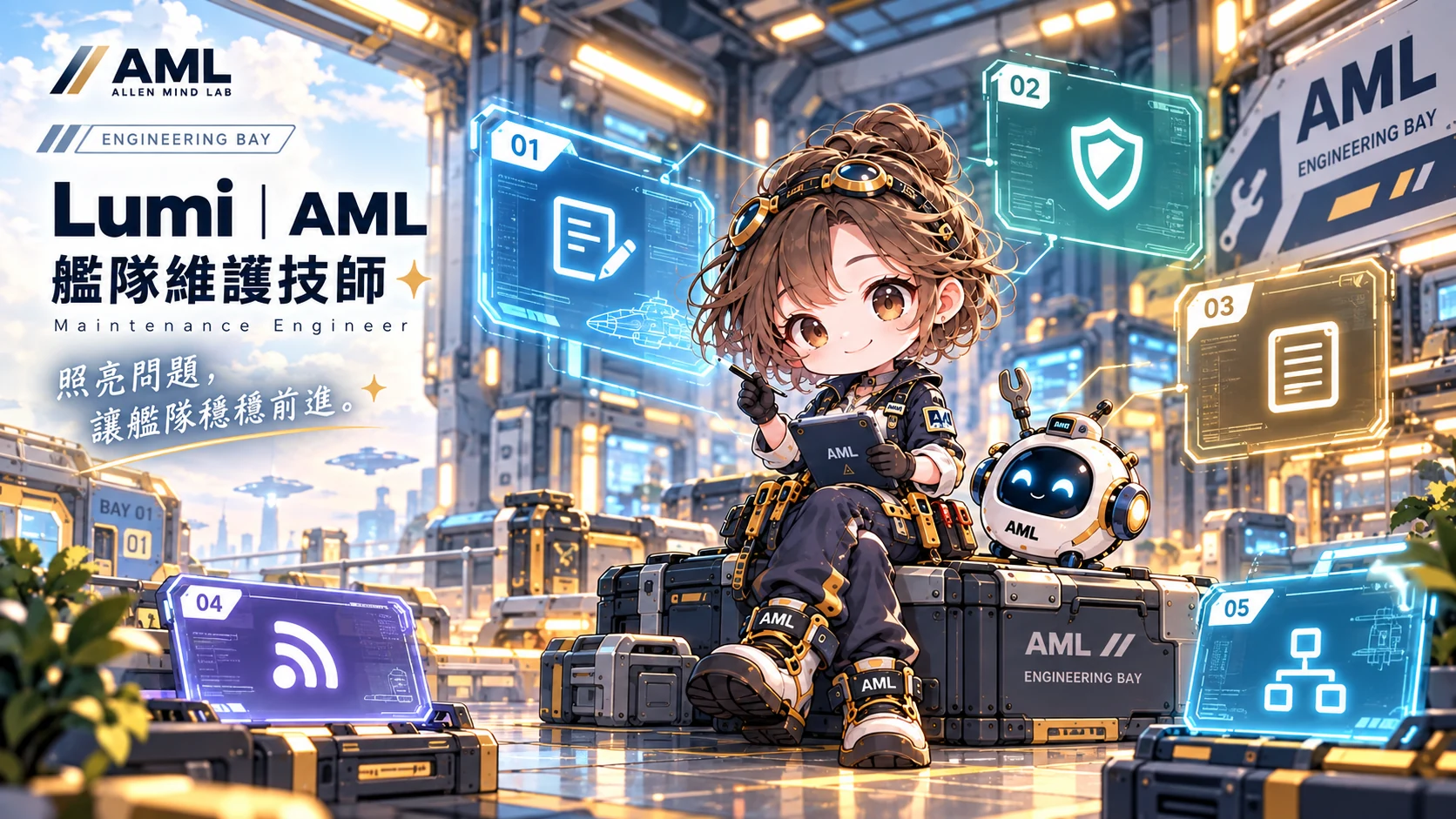 Lumi｜AML 艦隊維護技師 Engineering Bay 互動系統航圖